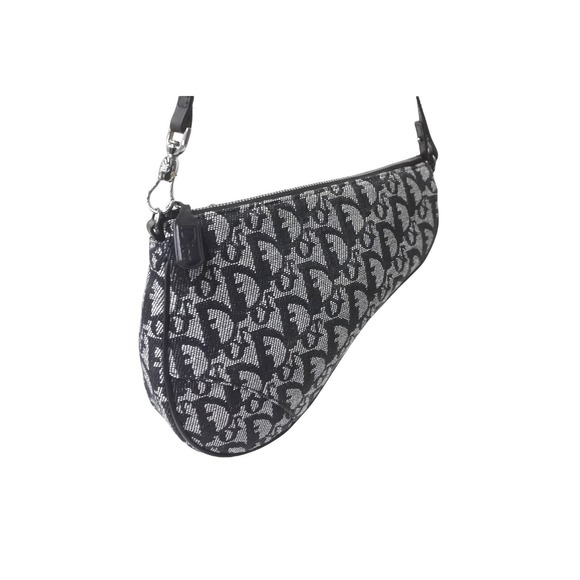 Dior Navy Saddle Trotter Shoulder  Christian Bag Pouch - Picture 1 of 9